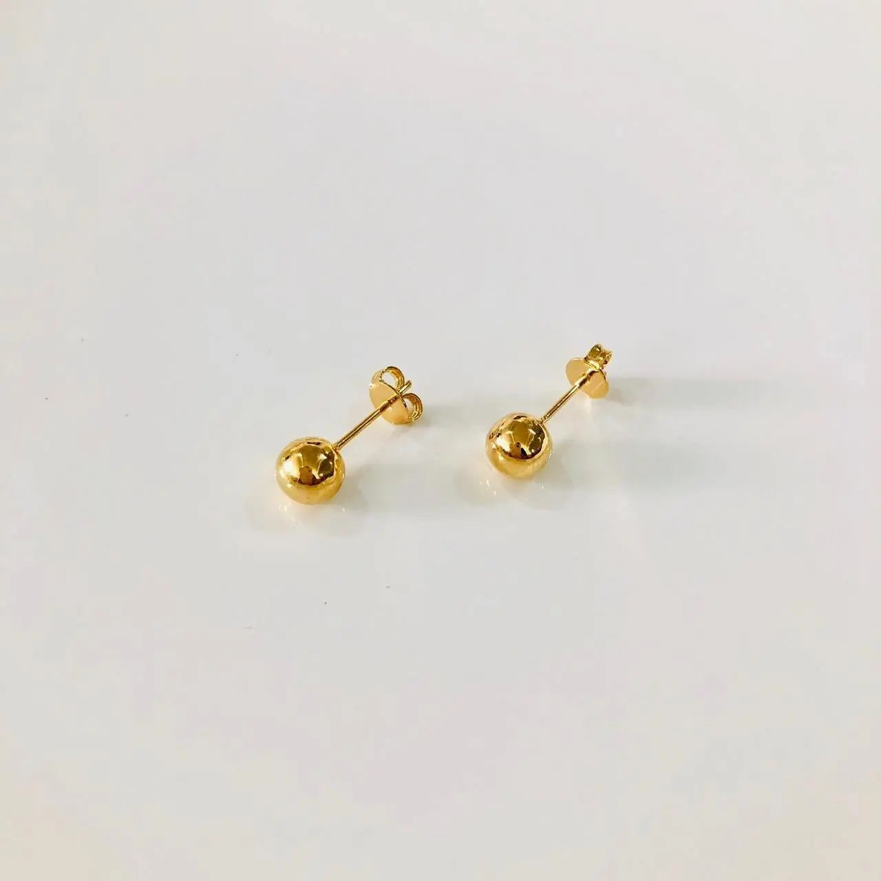 Aretes Bolitas Aretes Gold Muun Jewelry
