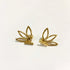 Aretes Tres Hojas Aretes Gold Muun Jewelry