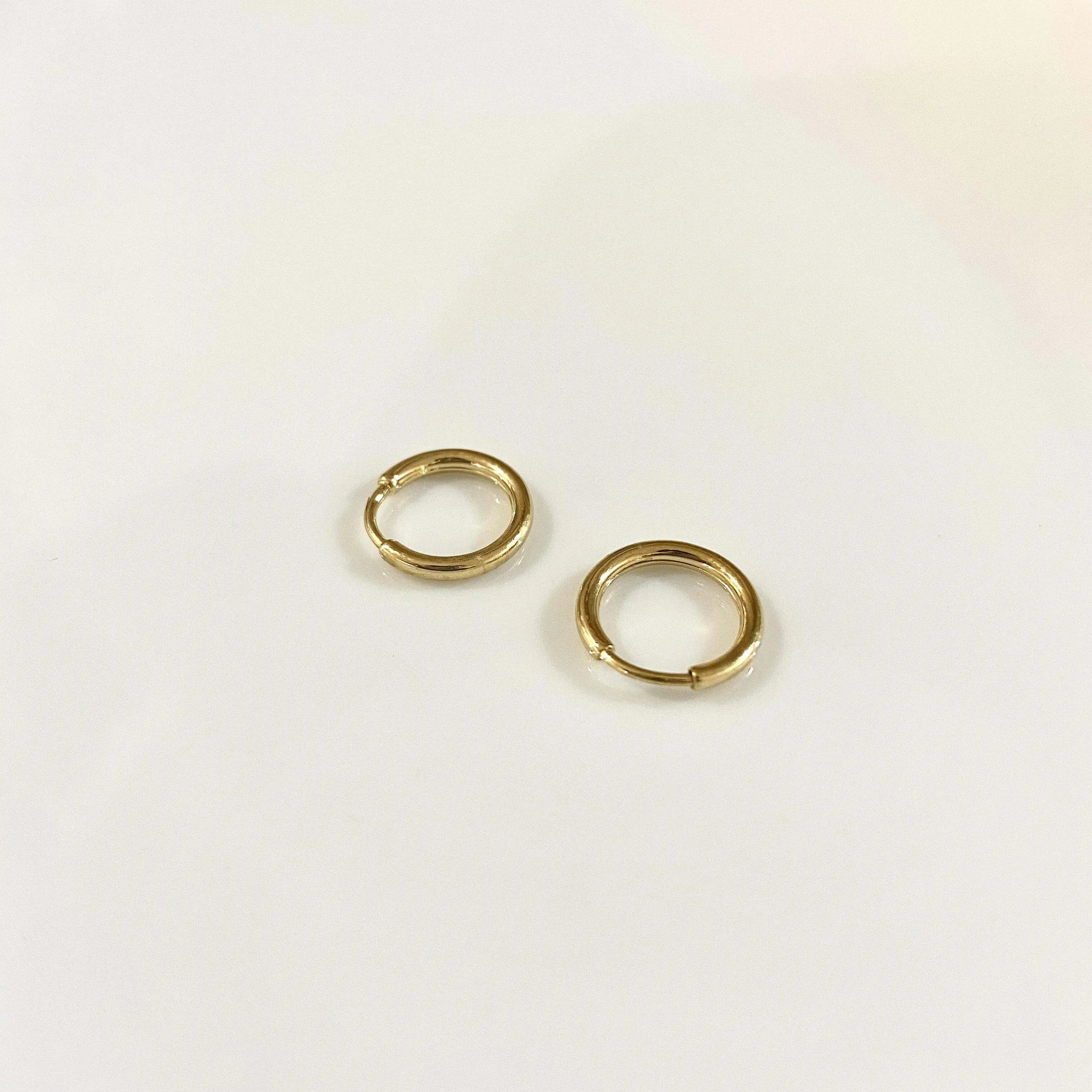 Arracadas Aritos medianos Aretes Gold Muun Jewelry