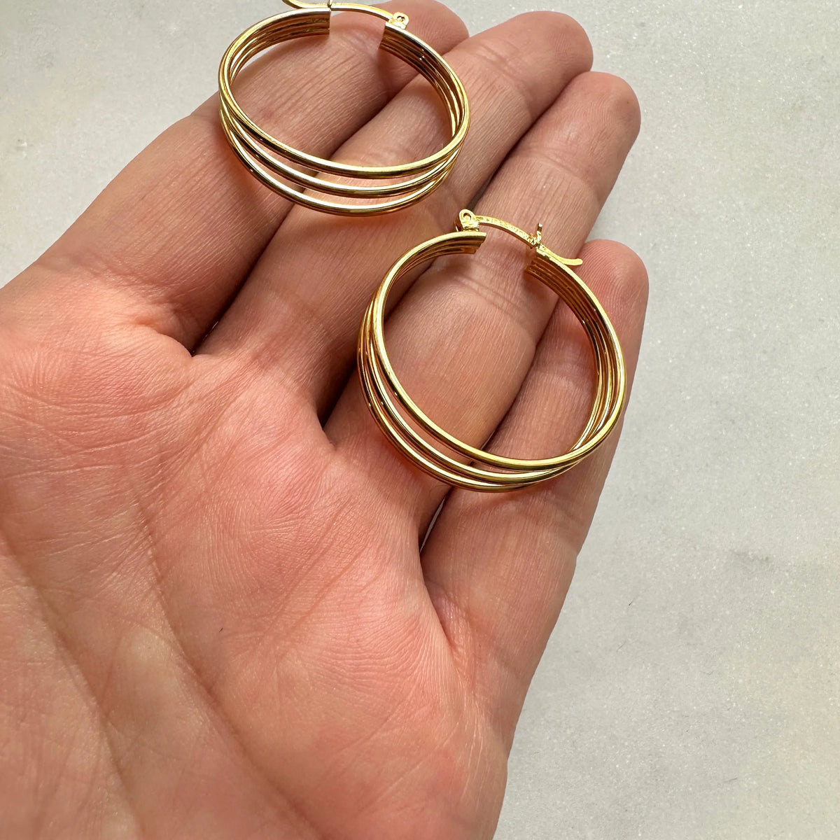 Arracadas Triple Grande Muun Jewelry
