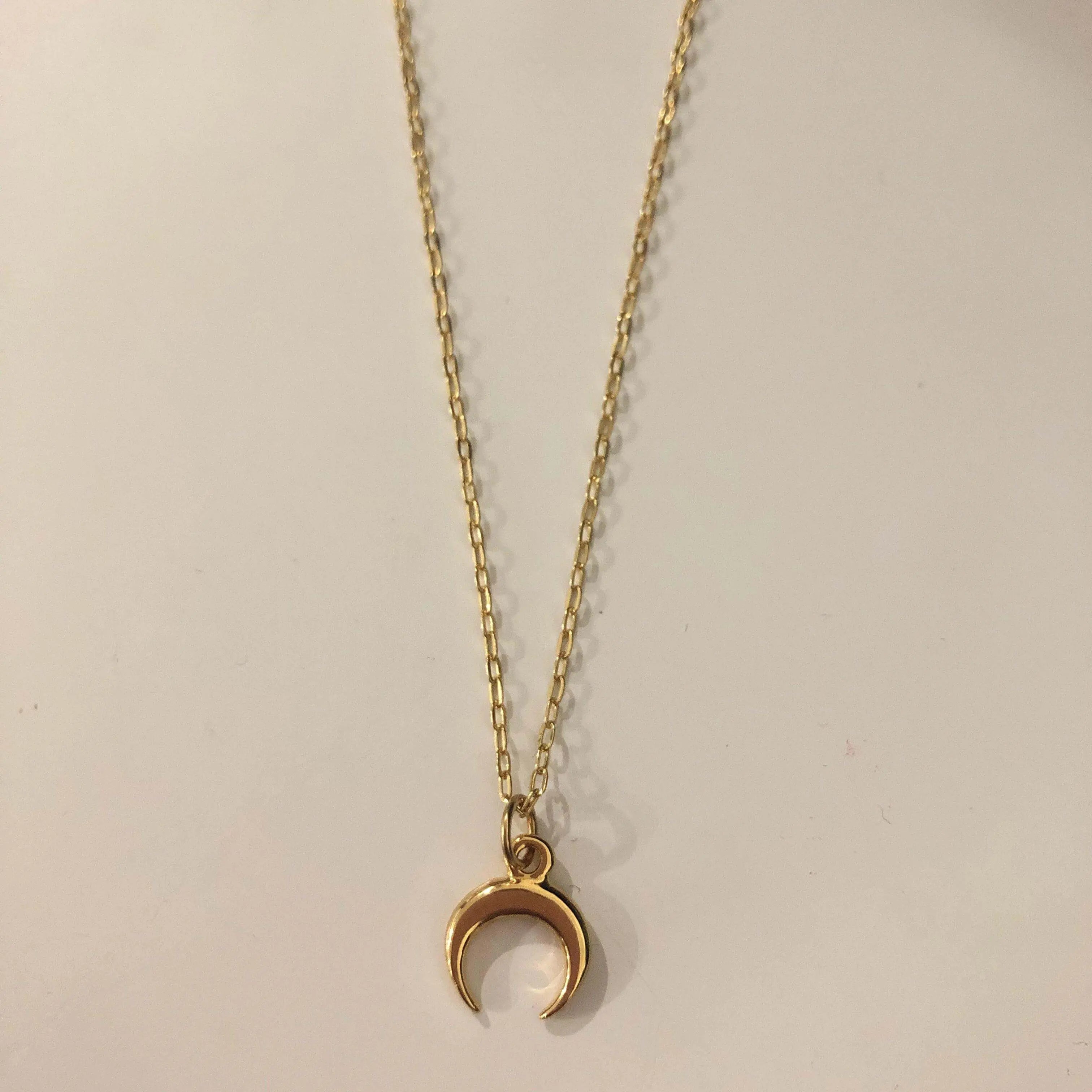 Collar Cuernito Mini Collares Gold Muun Jewelry