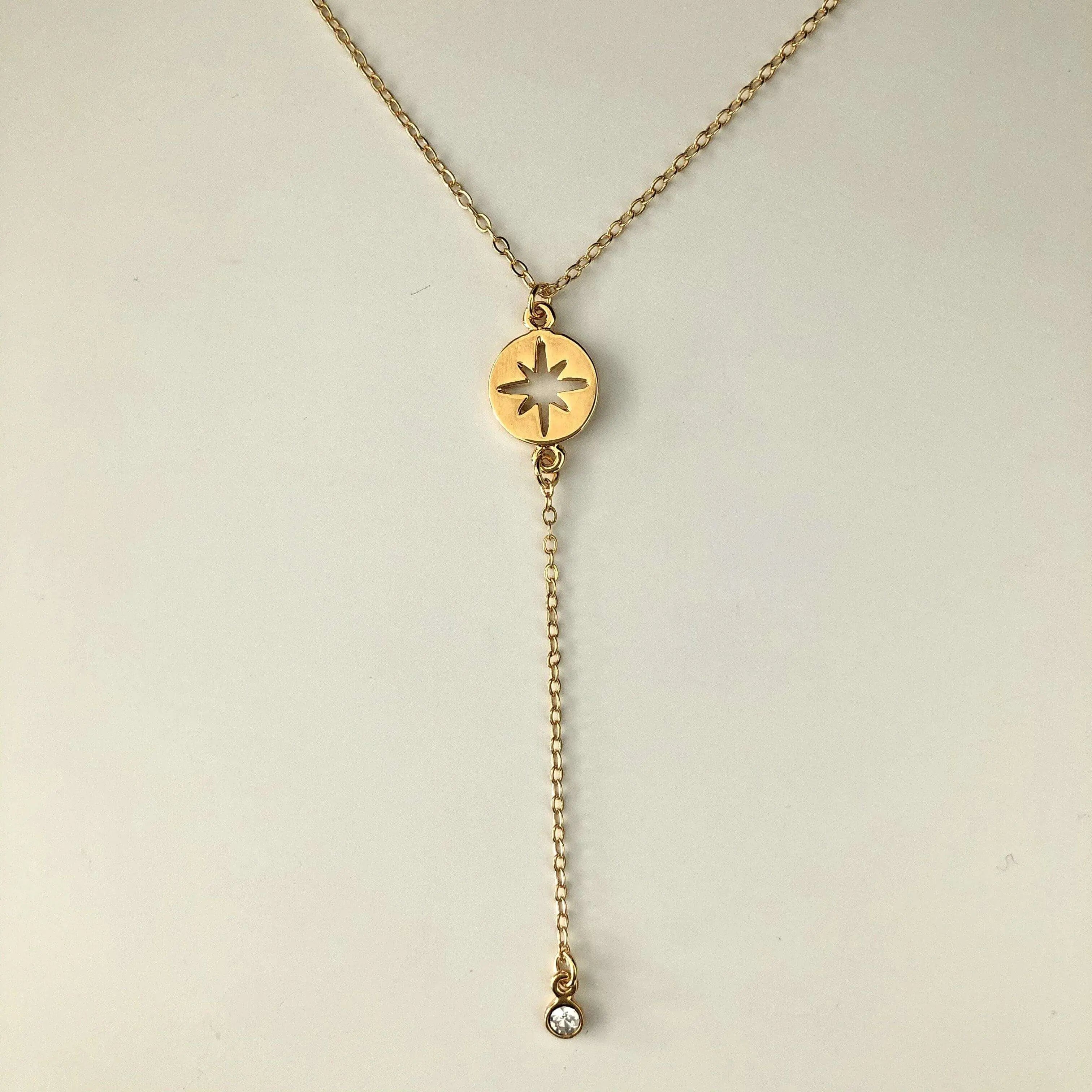 Collar Estrella del norte con Zirconia Collares Gold Muun Jewelry