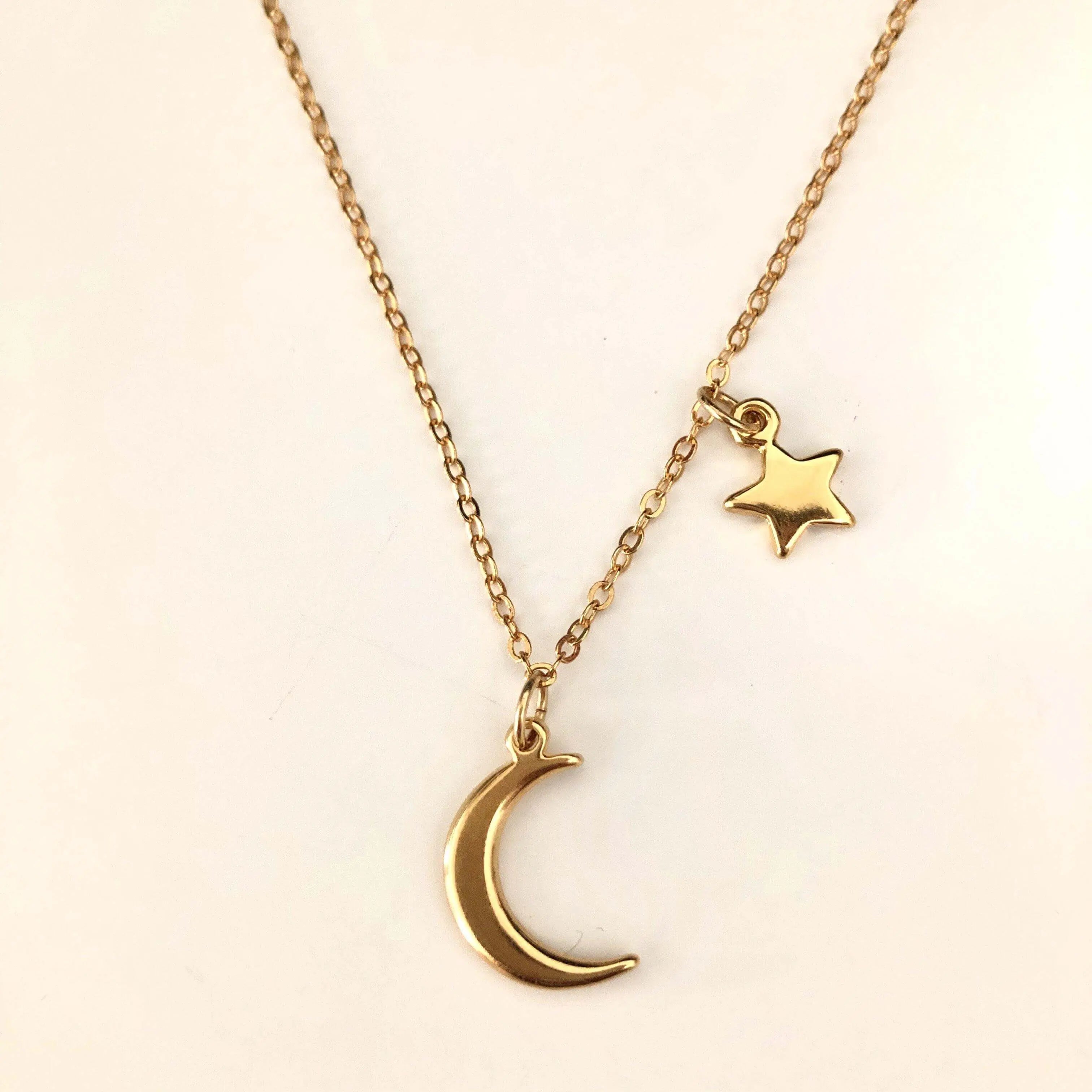 Collar Luna y estrella Collares Gold Muun Jewelry