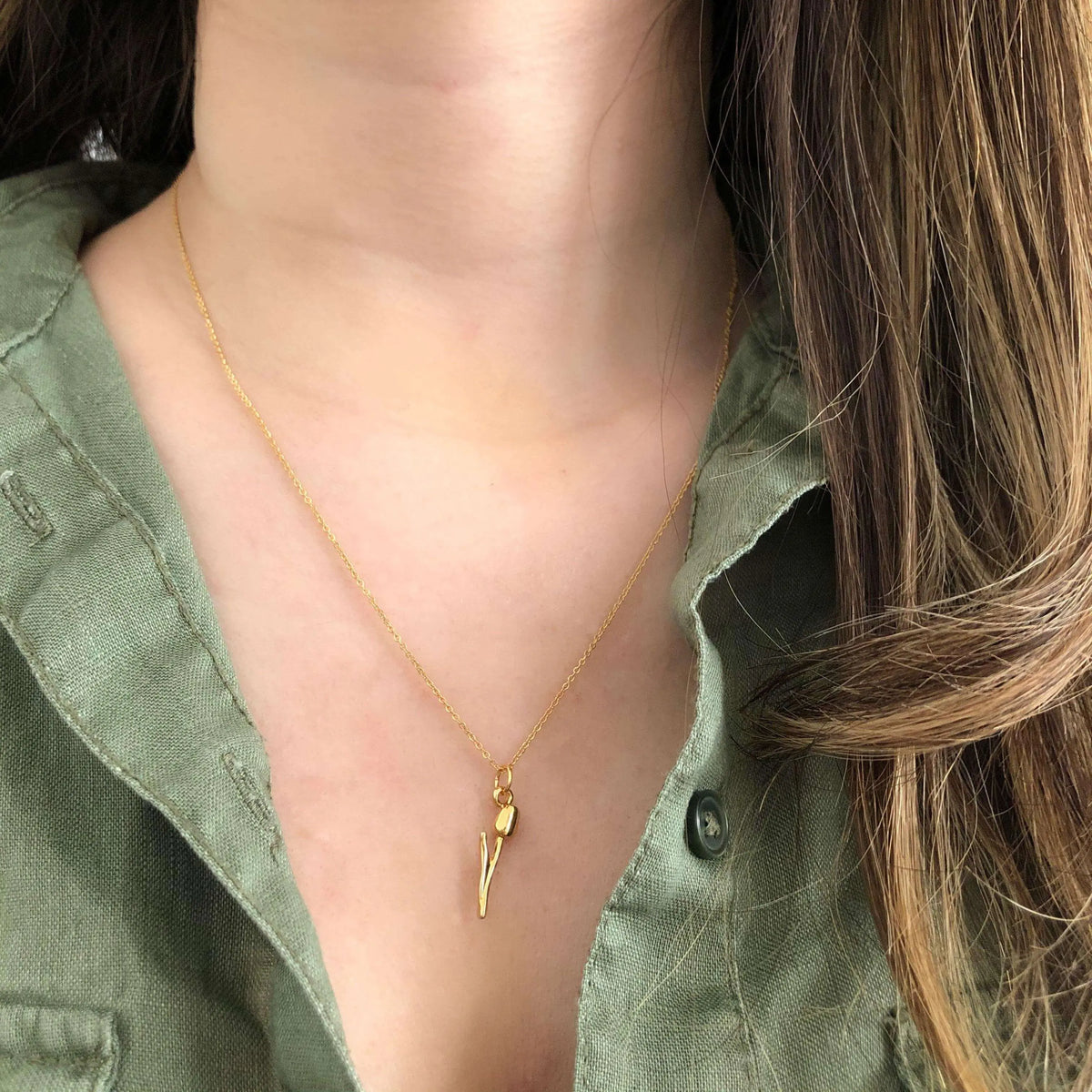 Collar Tulipán Collares Gold Muun Jewelry