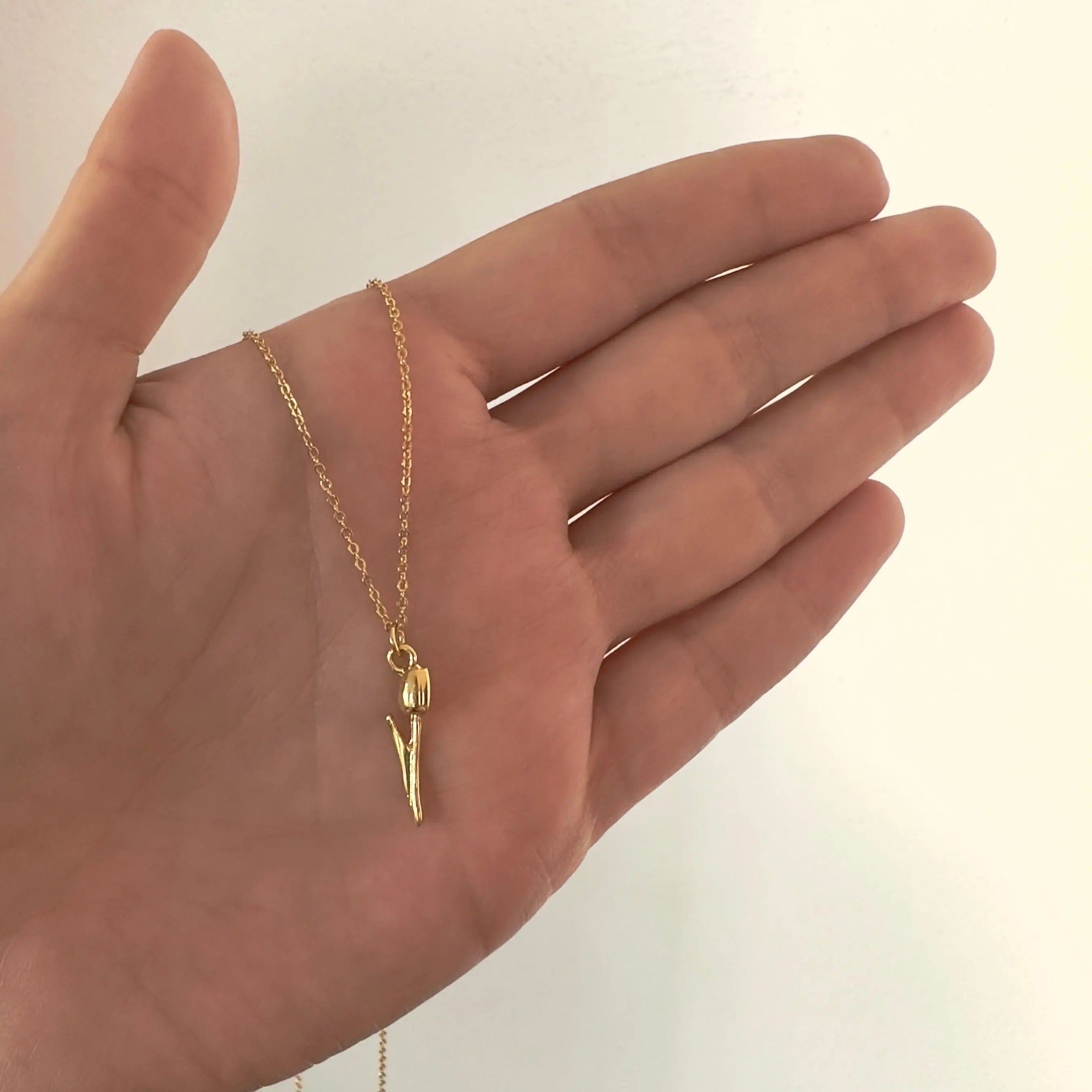 Collar Tulipán Collares Gold Muun Jewelry