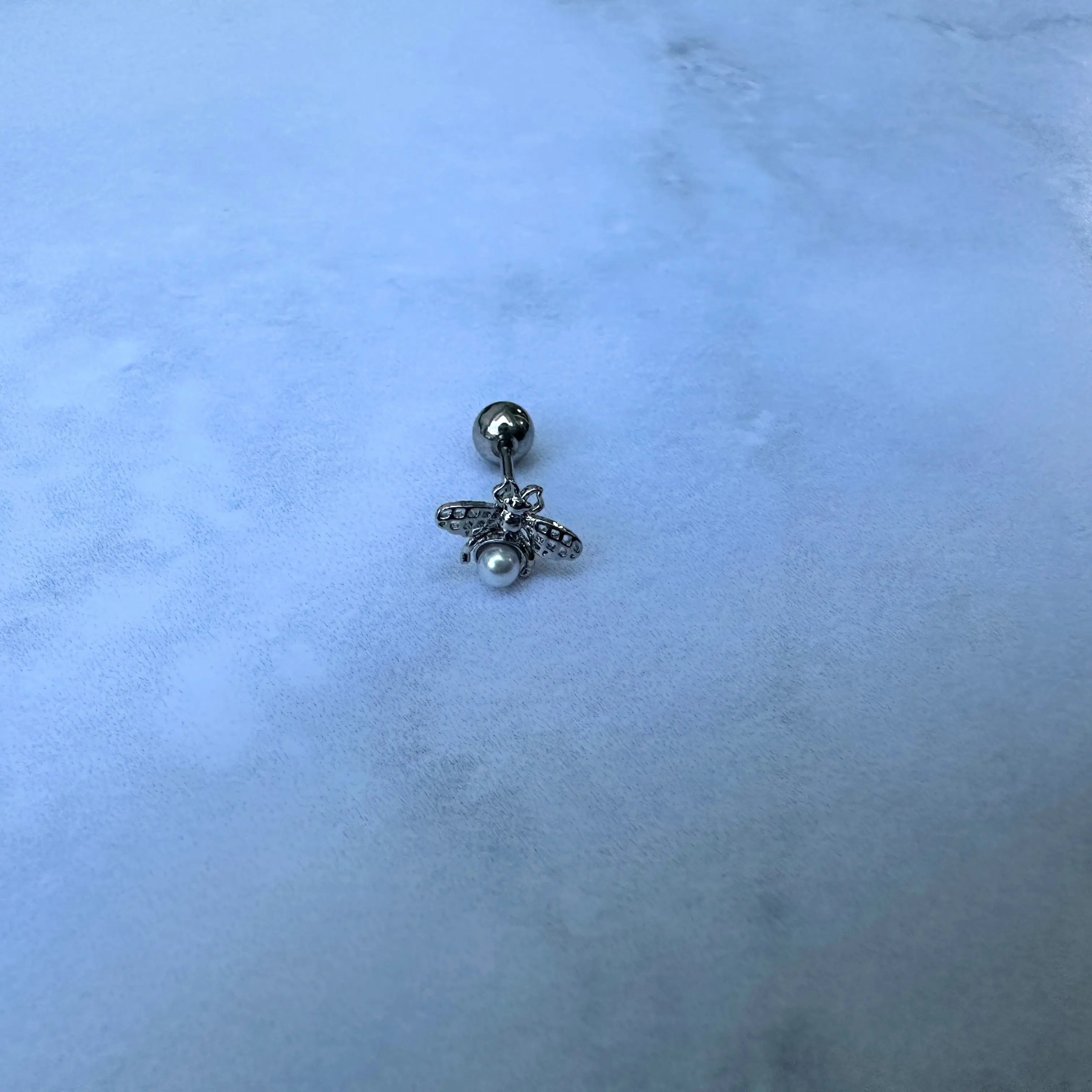 Piercing Acero Abeja plateado Muun Jewelry