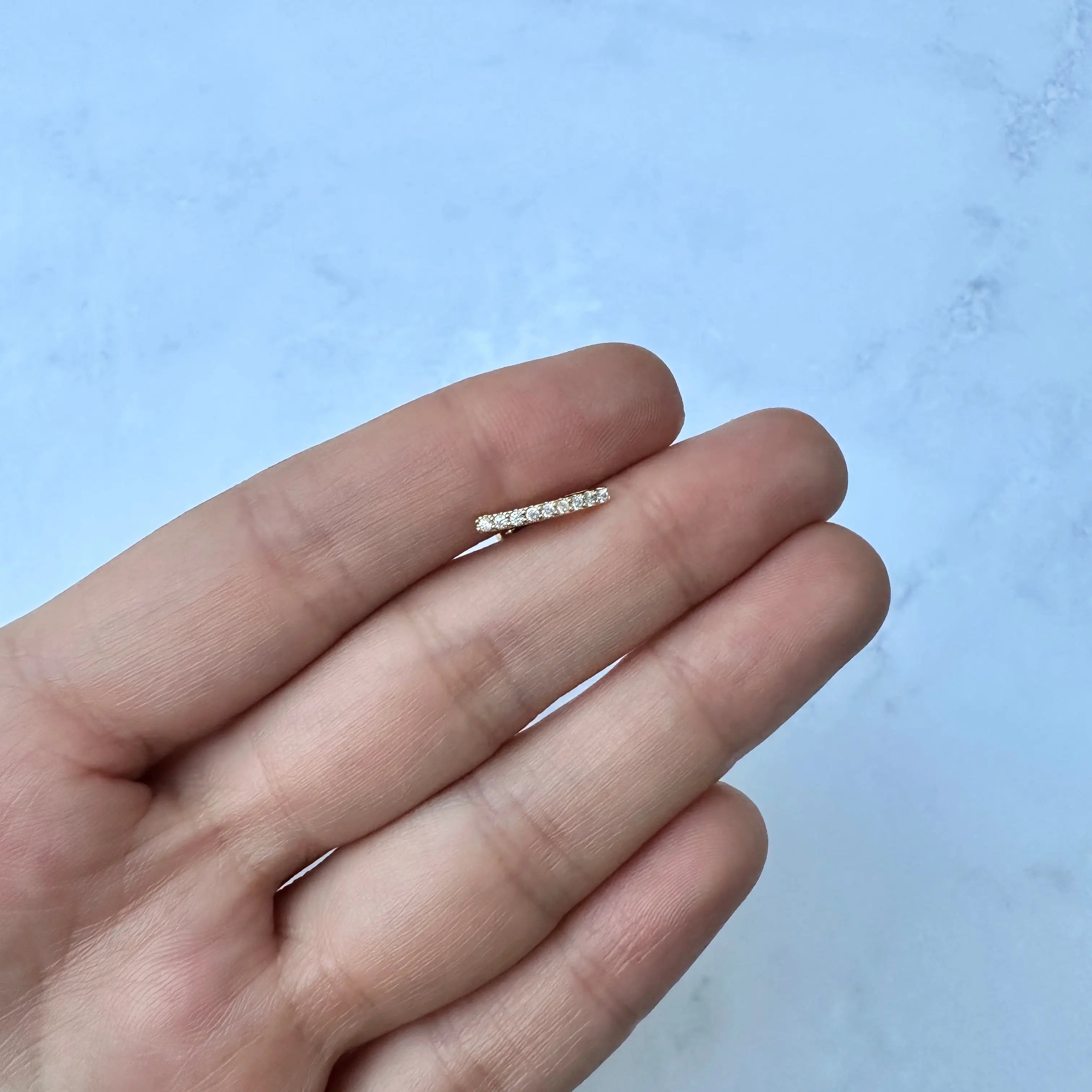 Piercing Acero Barra larga dorado Muun Jewelry