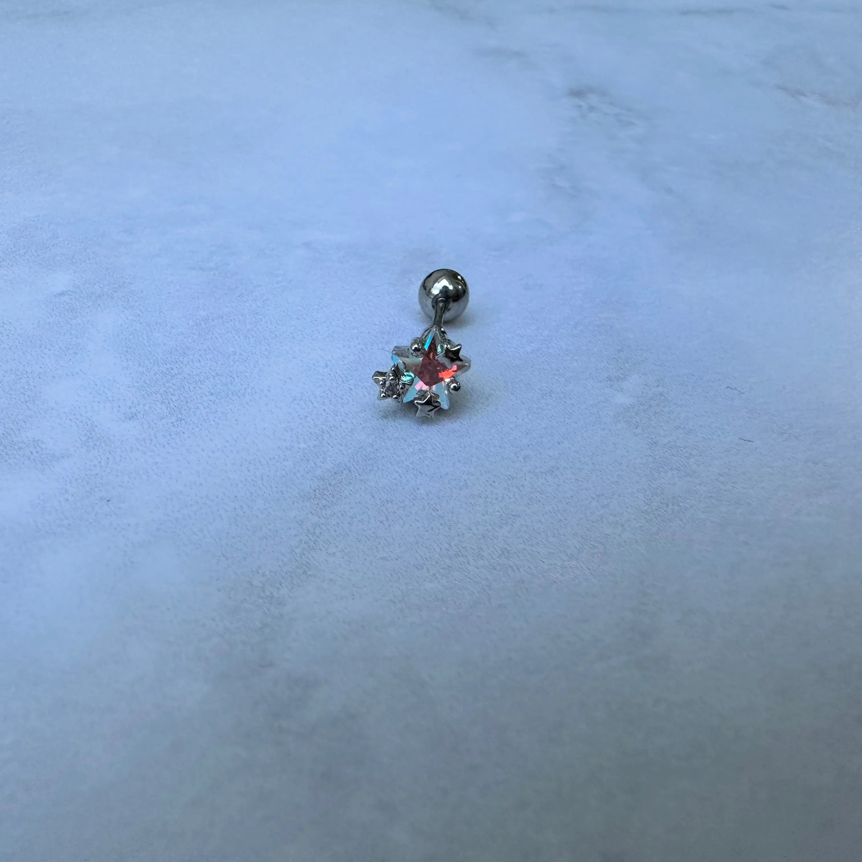 Piercing Acero Estrella brillante plateado Muun Jewelry
