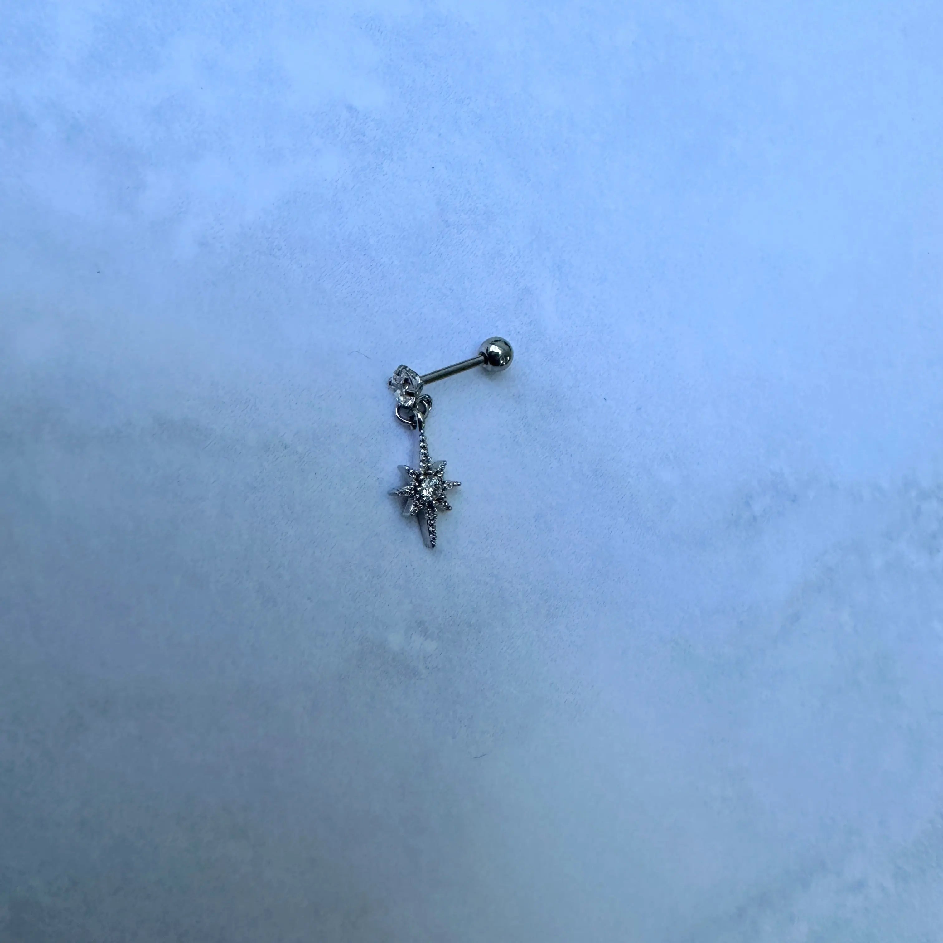 Piercing Acero Estrella del norte plateado Muun Jewelry