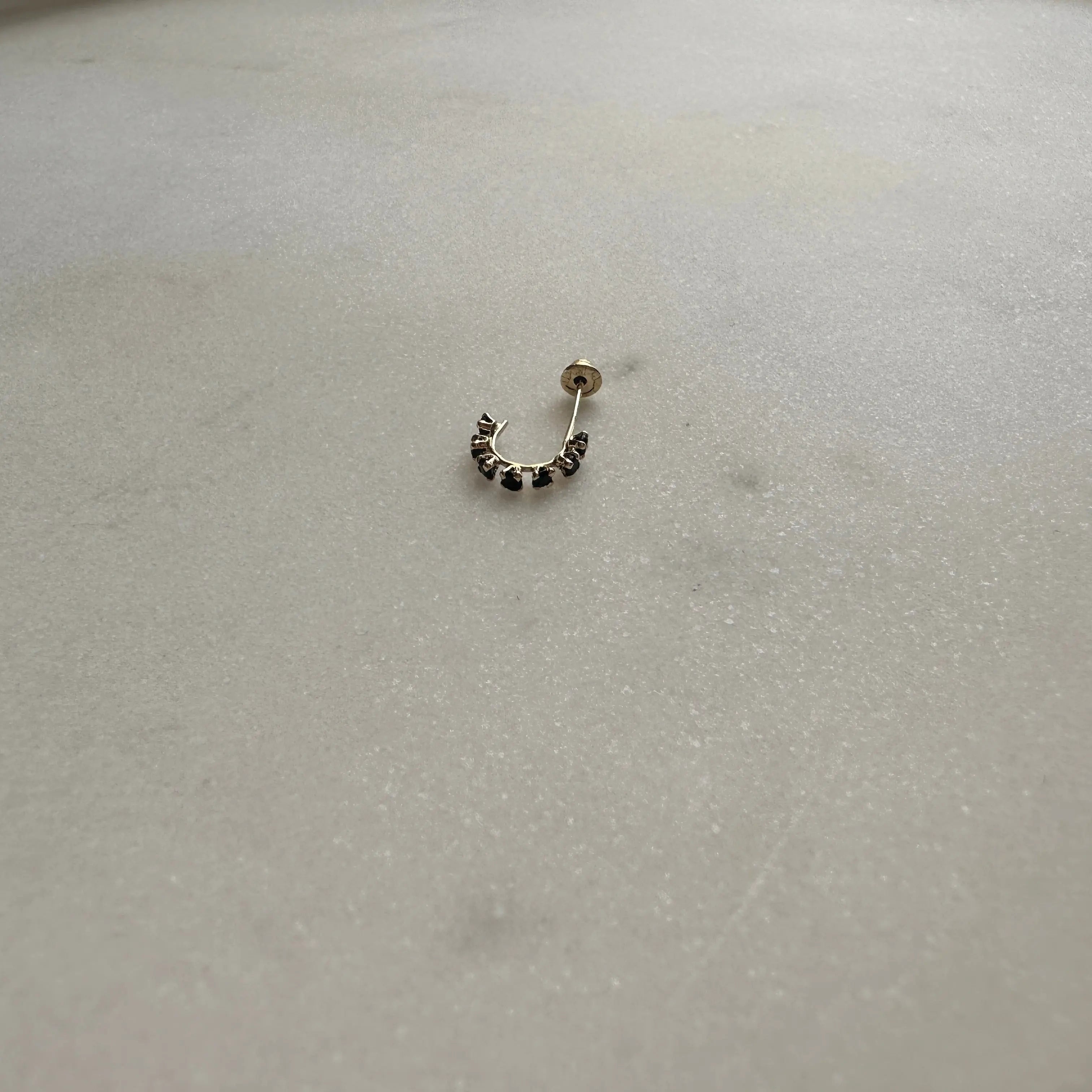 Piercing Arracada Negra Muun Jewelry