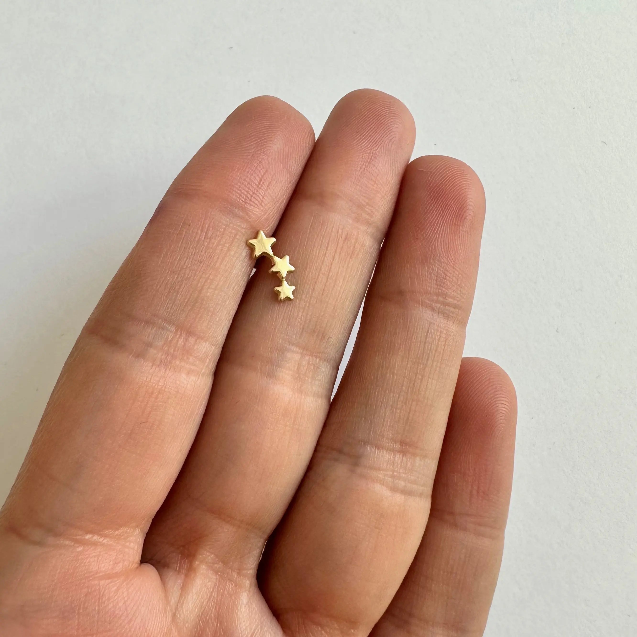 Piercing Tres Estrellas Cometa Muun Jewelry