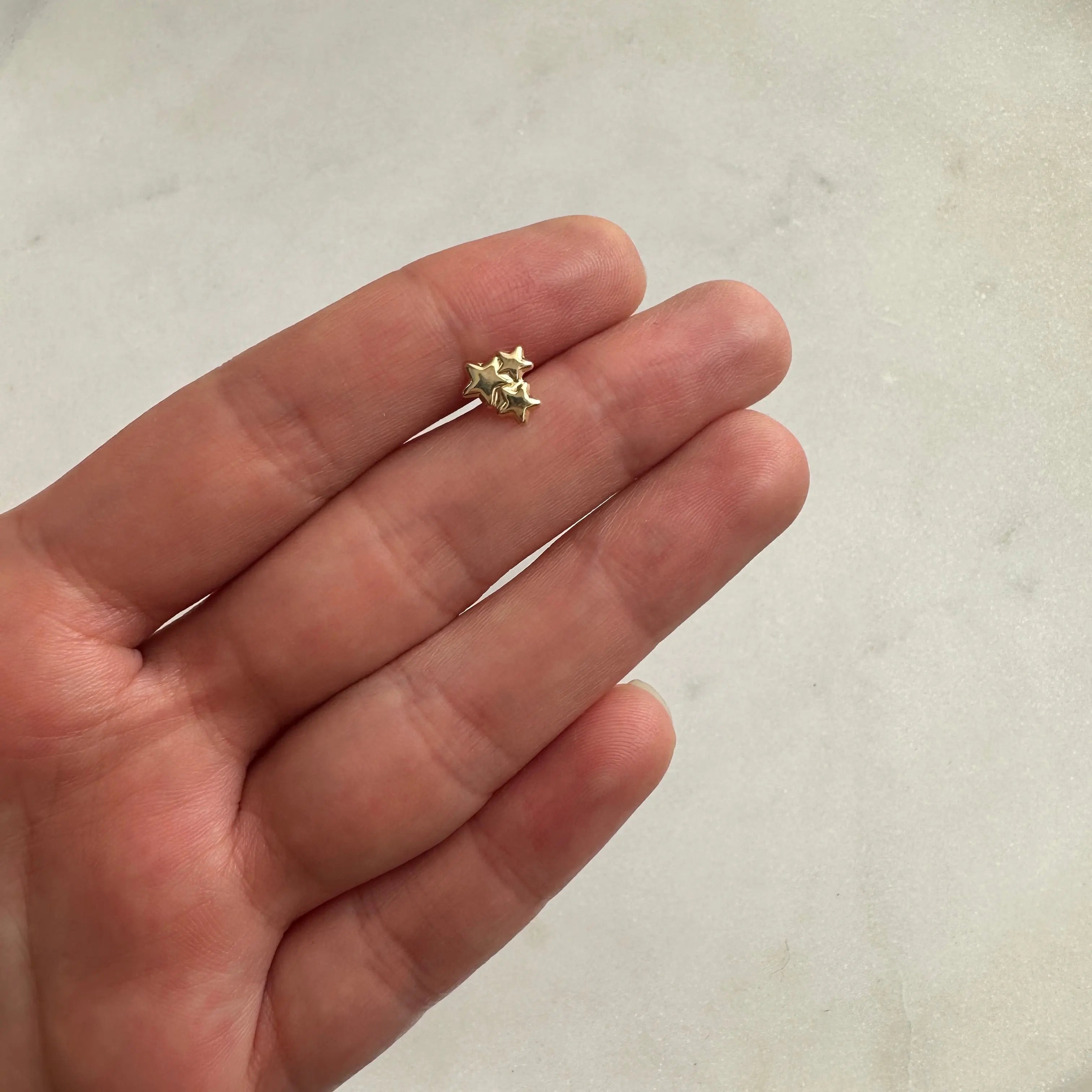 Piercing tres estrellas Muun Jewelry