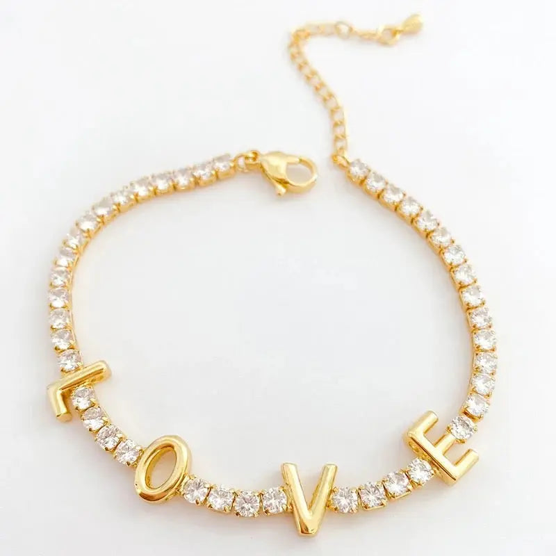Pulsera Love Tennis Muun Jewelry