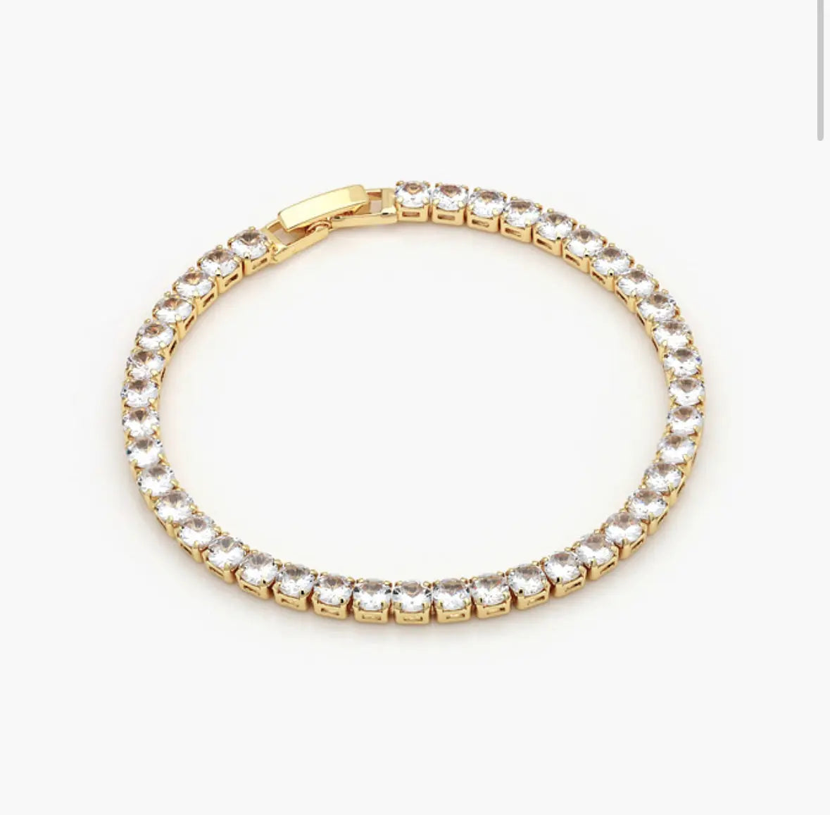 Pulsera Tennis 4mm Gold Muun Jewelry