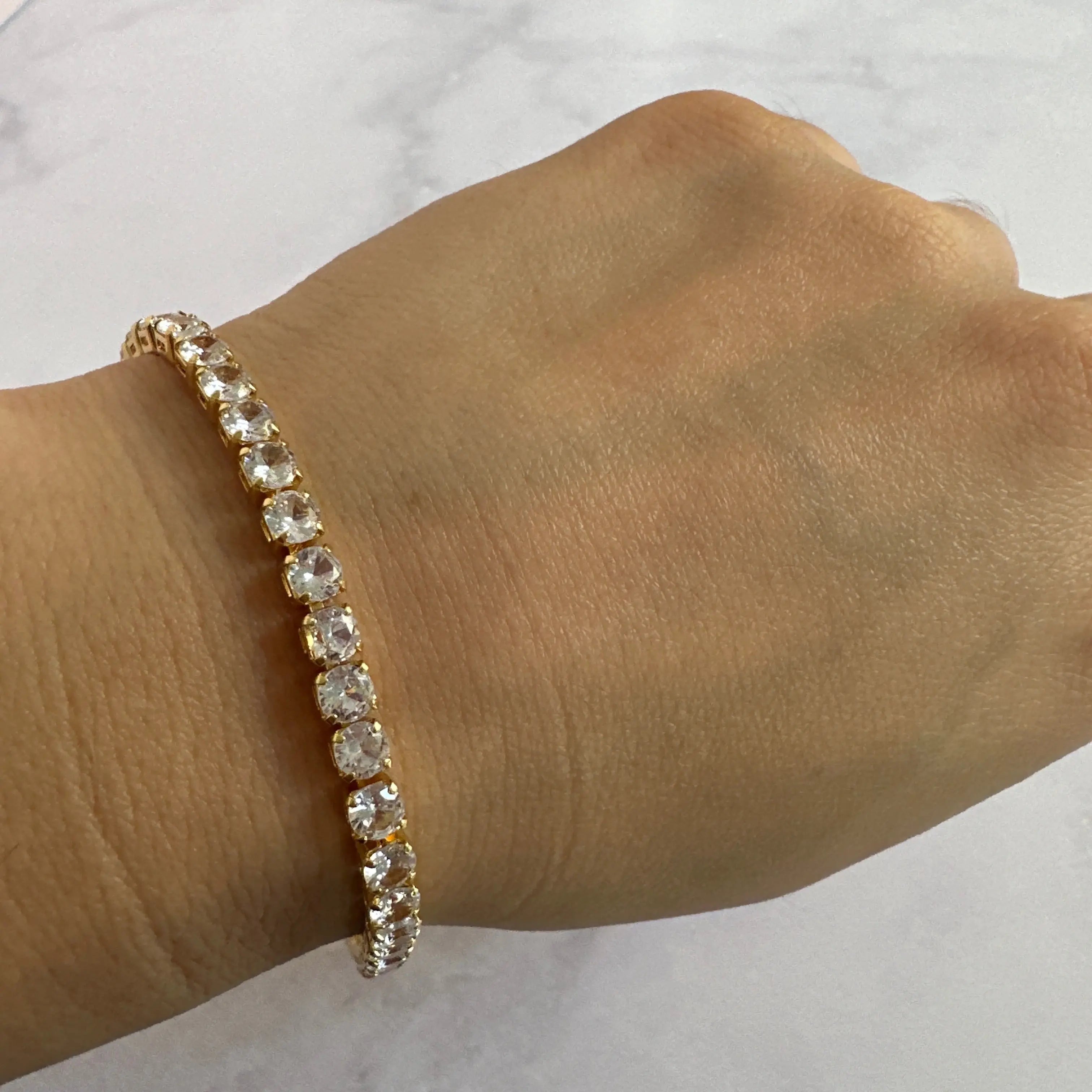 Pulsera Tennis 4mm Gold Muun Jewelry