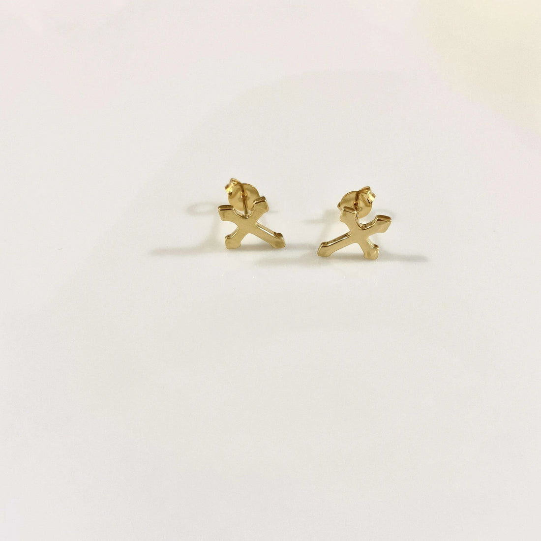 Aretes Cruz Aretes Gold  Muun Jewelry