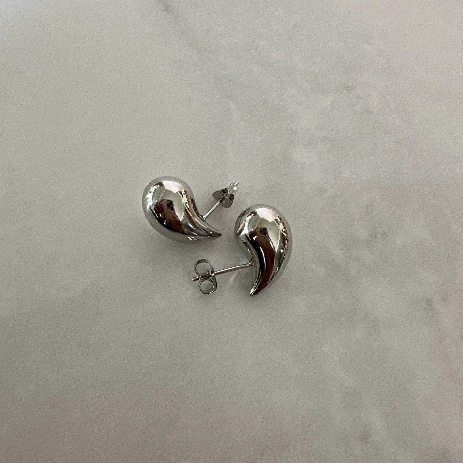 Aretes Dupe Bottega mini Silver   Muun Jewelry
