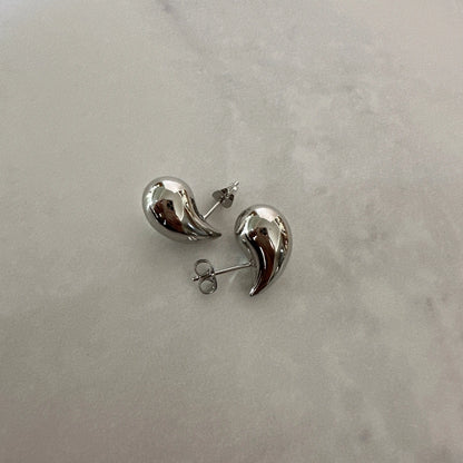 Aretes Dupe Bottega mini Silver   Muun Jewelry