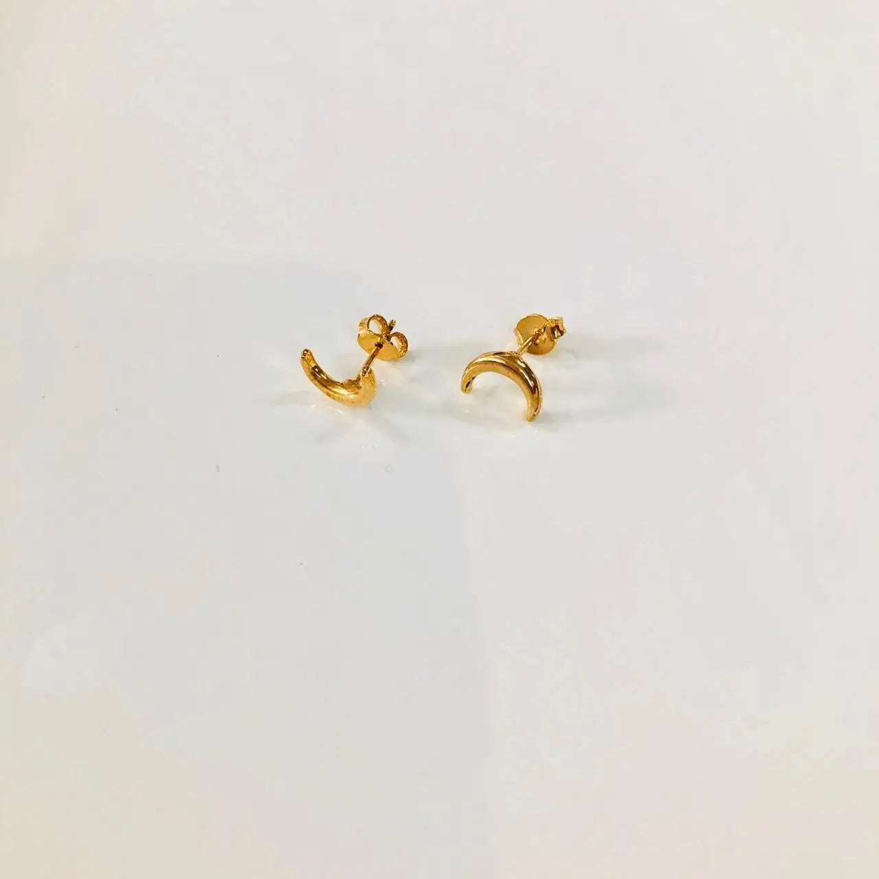 Aretes Lunas Aretes Gold  Muun Jewelry