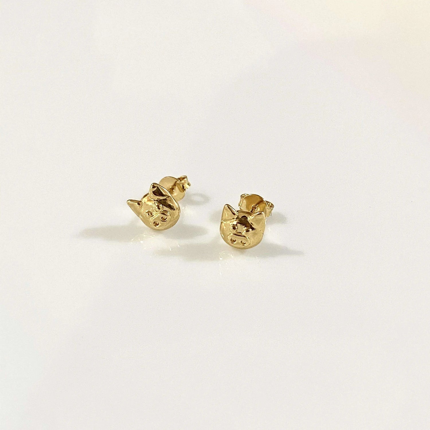 Aretes Puerquito Aretes Gold  Muun Jewelry