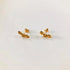 Aretes Tres estrellas Aretes Gold  Muun Jewelry