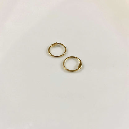Aritos - mini arracadas Aretes Gold  Muun Jewelry