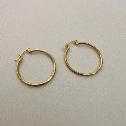 Arracadas Sencillas Grande   Muun Jewelry