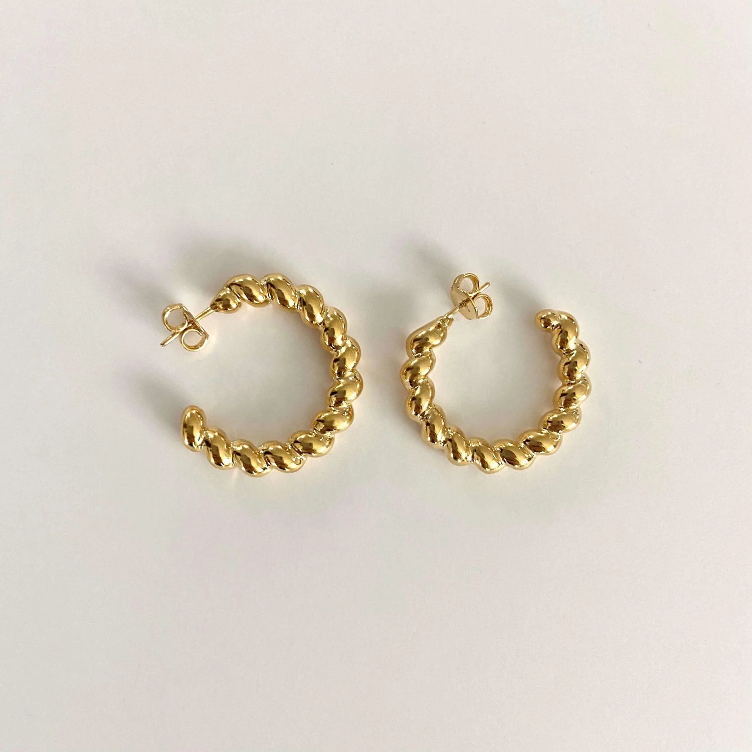 Arracadas Trenzadas Aretes Gold  Muun Jewelry