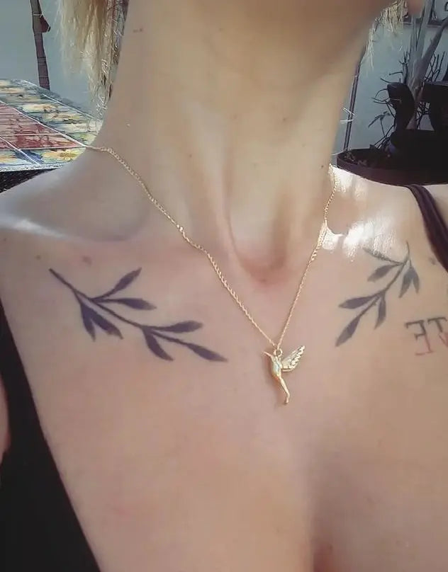 Collar Colibrí Collares Gold  Muun Jewelry