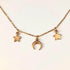 Collar Cuernito con estrellas Collares Gold  Muun Jewelry