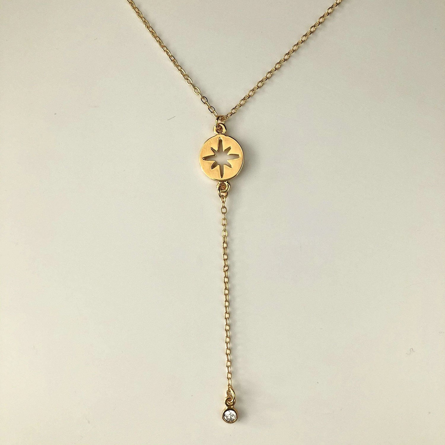 Collar Estrella del norte con Zirconia Collares Gold  Muun Jewelry