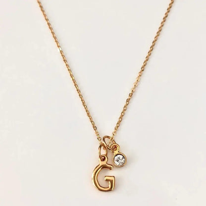 Collar Letra Inicial Mini Collares Gold  Muun Jewelry