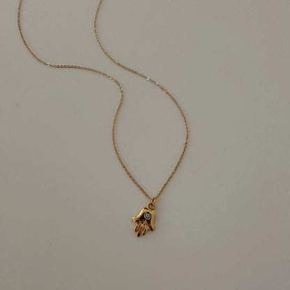 Collar Mano de Fátima mini Collar Gold  Muun Jewelry