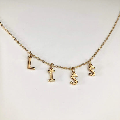 Collar Nombres de 3 a 6 letras Nombres Personalizados  Muun Jewelry