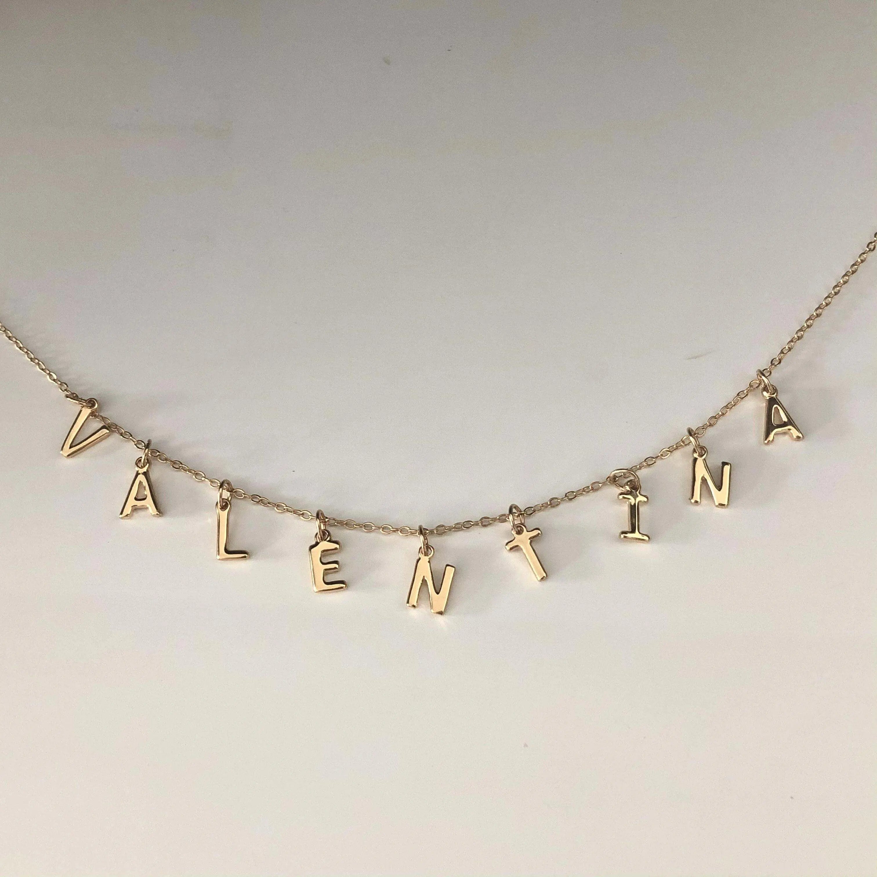 Collar Nombres de 7 a 9 letras Nombres Personalizados  Muun Jewelry