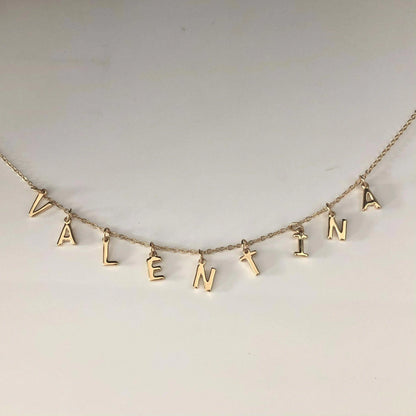 Collar Nombres de 7 a 9 letras Nombres Personalizados  Muun Jewelry