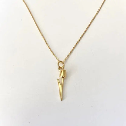 Collar Tulipán Collares Gold  Muun Jewelry