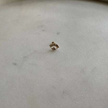 Piercing Ojito Piedrita Blanca   Muun Jewelry