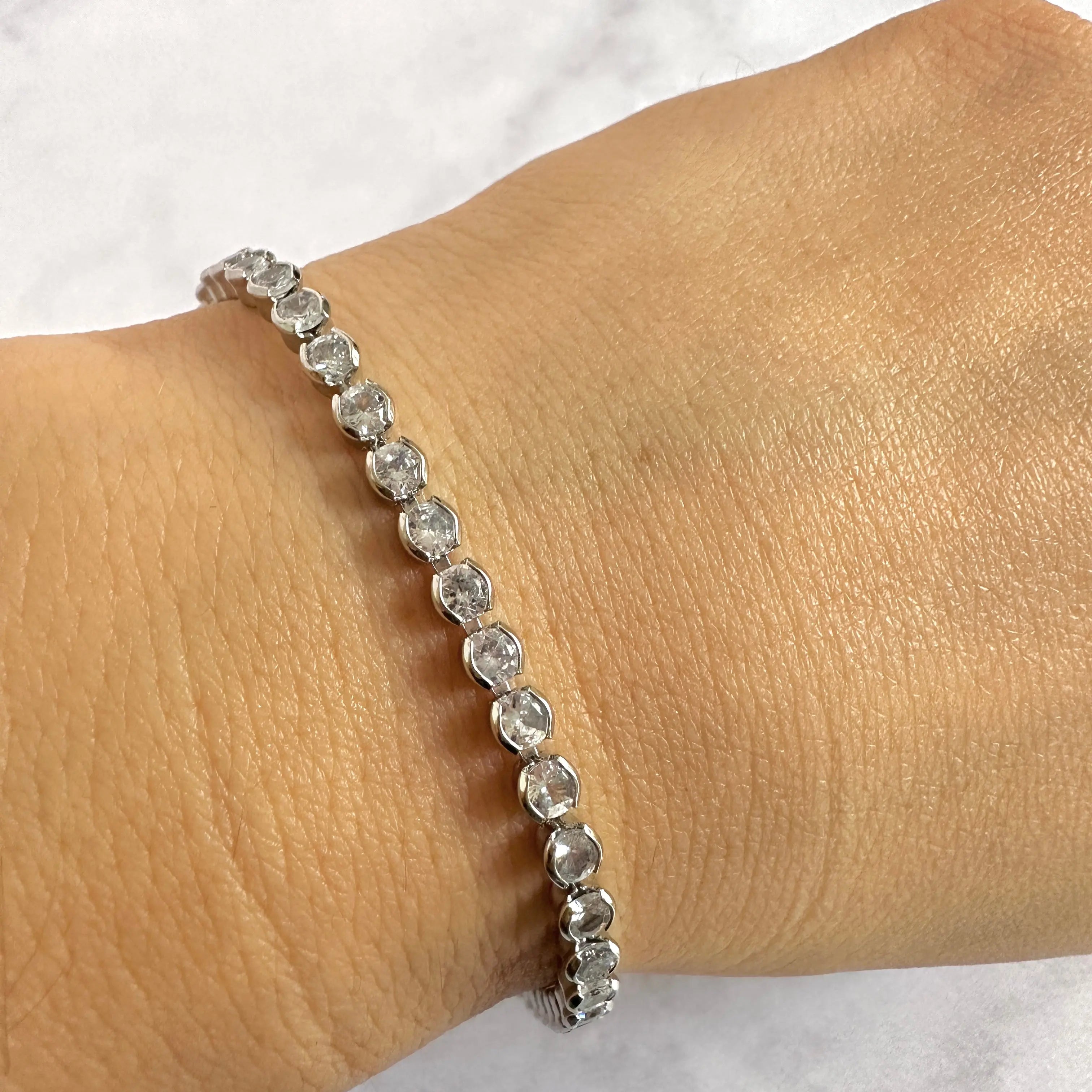 Pulsera Tennis 3mm Silver   Muun Jewelry