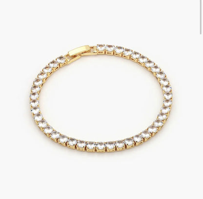 Pulsera Tennis 4mm Gold   Muun Jewelry