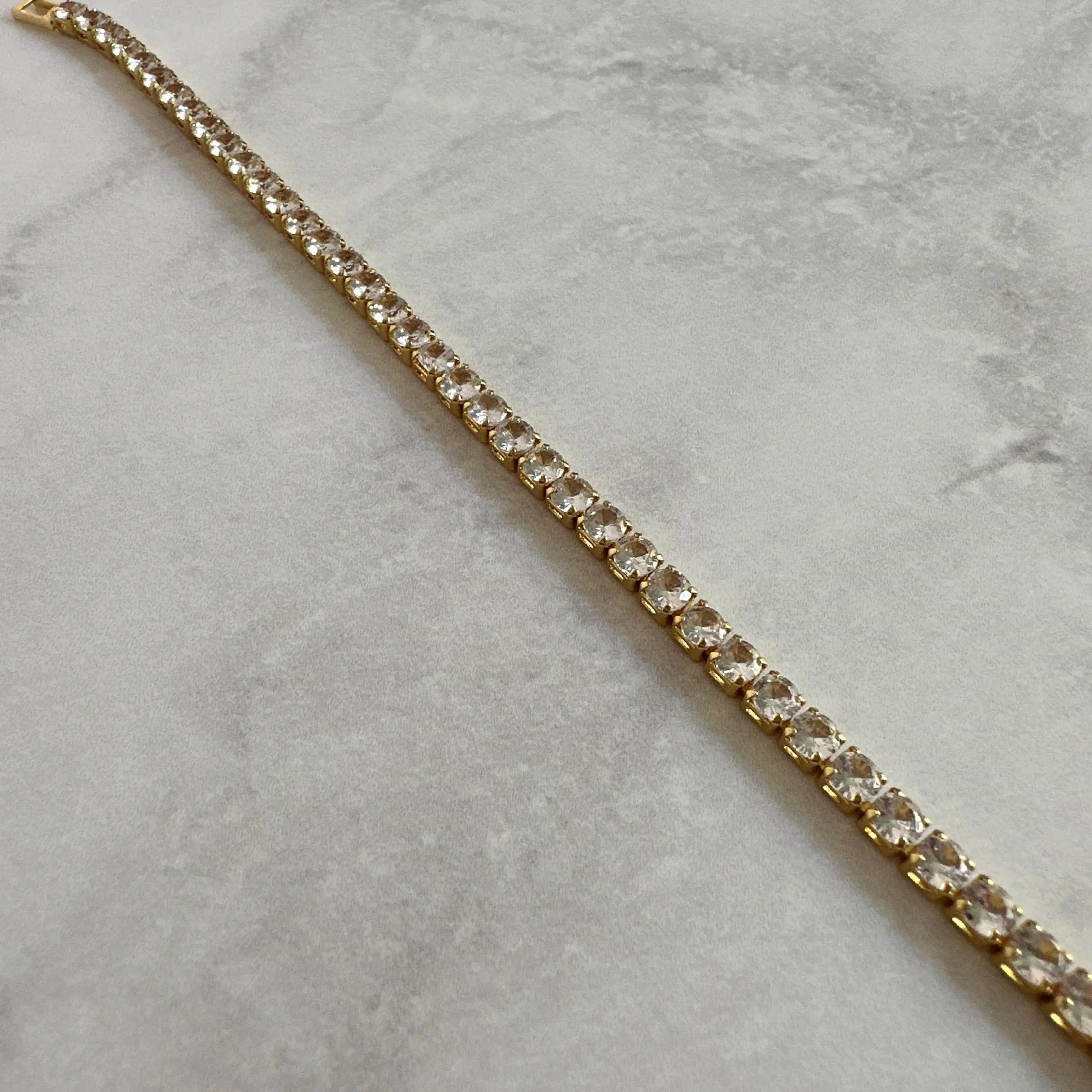 Pulsera Tennis 4mm Gold   Muun Jewelry