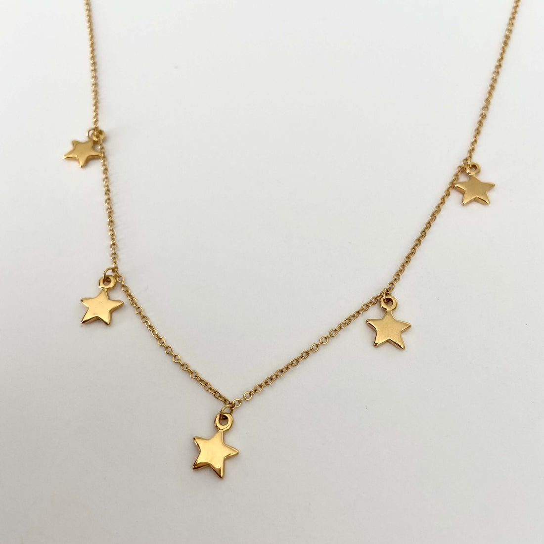 Choker Estrellas - Muun Jewelry - Joyería -Chapa de Oro 22K